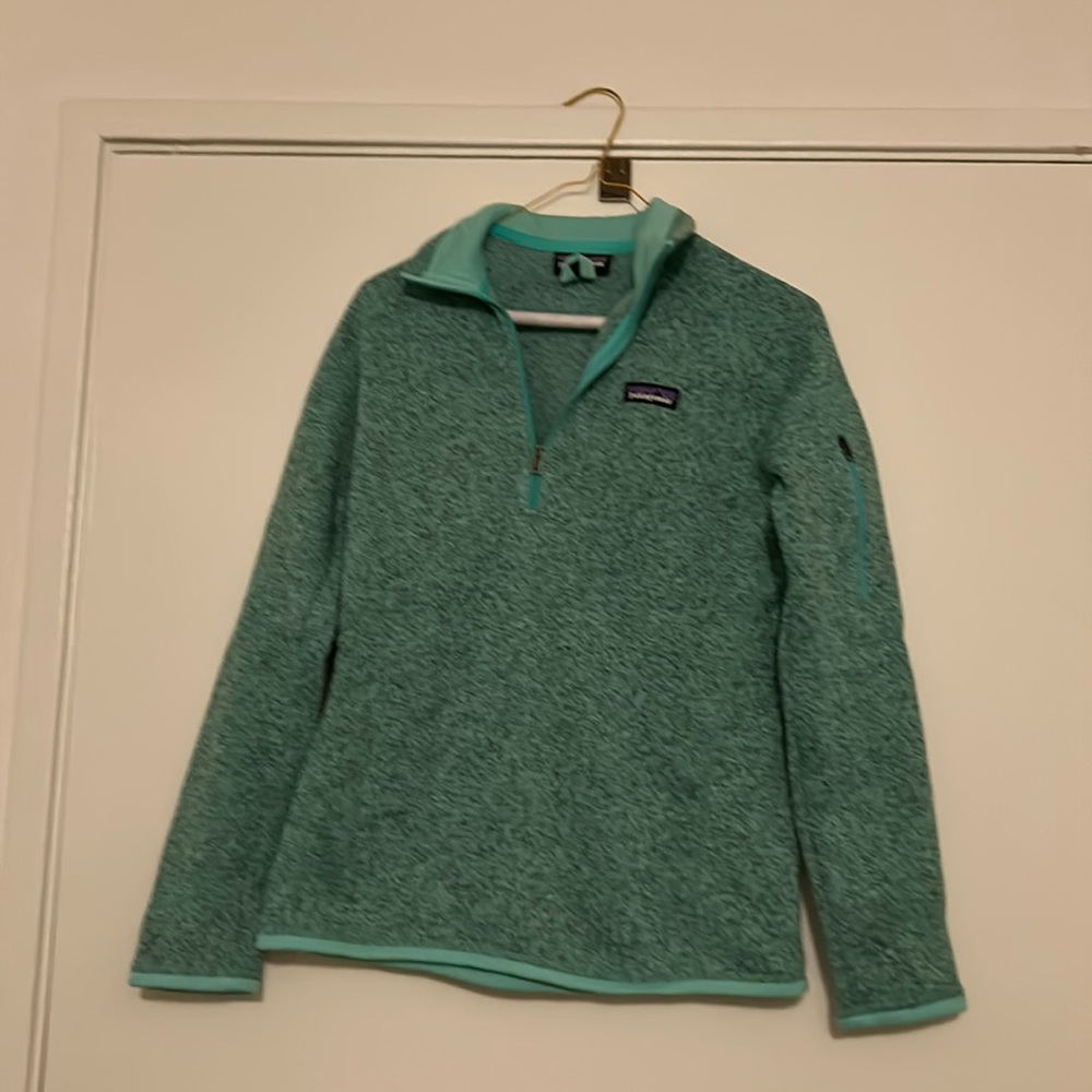 Women’s Patagonia W’s Better Sweater Quarter Zip - Size Small in Galah Green. - Picture 1 of 7
